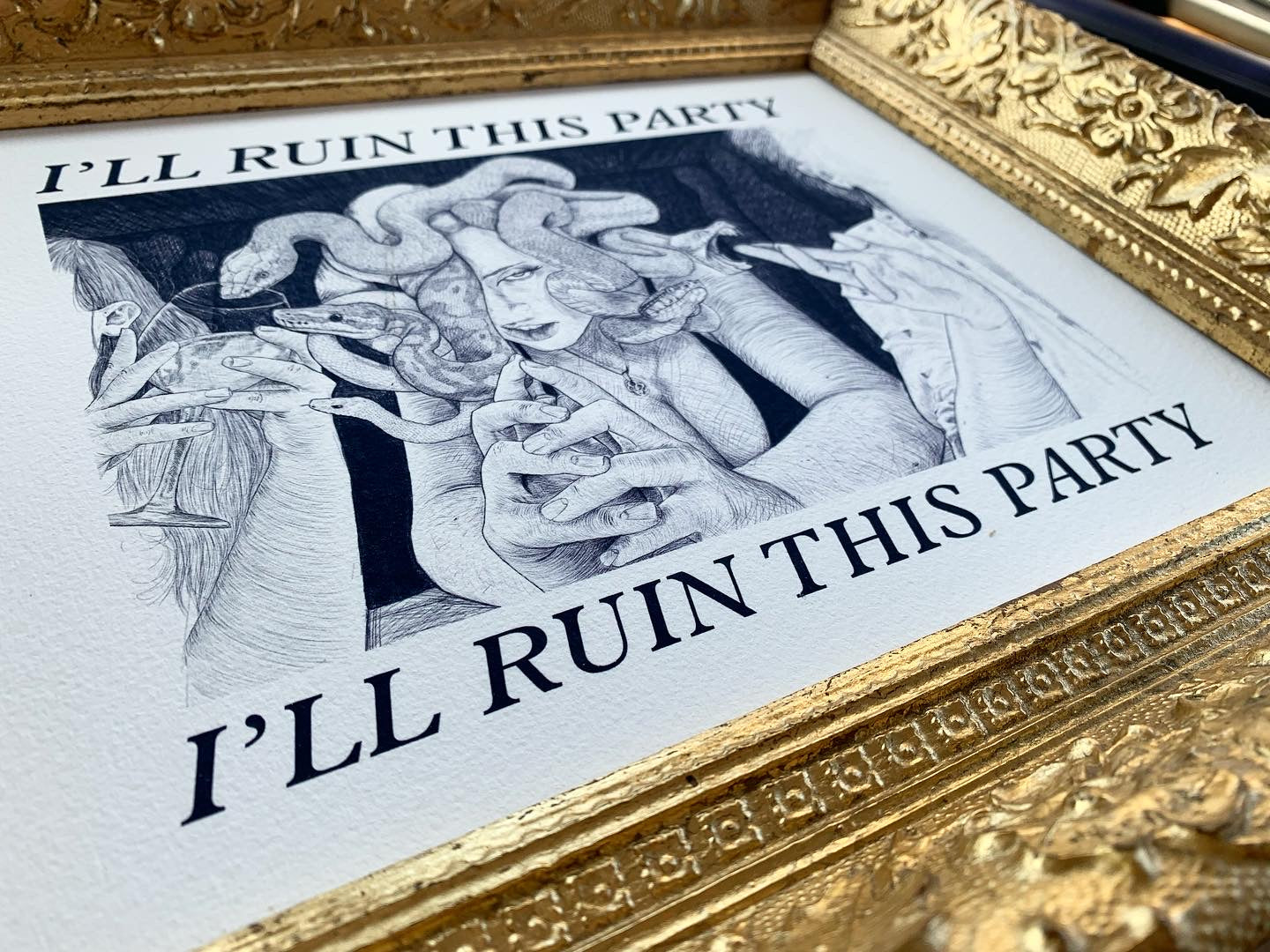 I'll ruin this party print